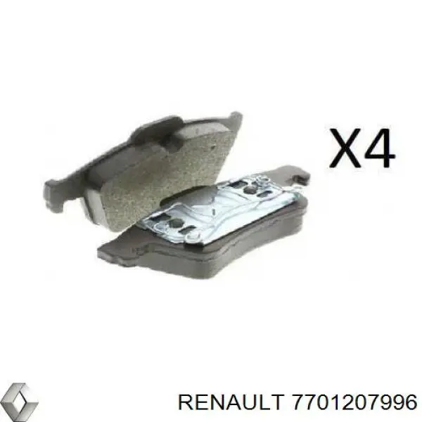 Колодки дисковые  Renault (RVI) 7701207996 цена, от 13.61 USD