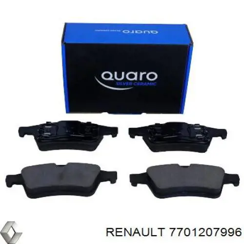 7701207996 Renault (RVI) Колодки тормозные дисковые комплект