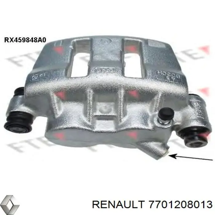 Купить 7701208013 Renault (RVI) Суппорт тормозной передний правый