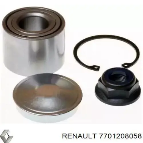 7701208058 Renault (RVI) rolamento de cubo traseiro