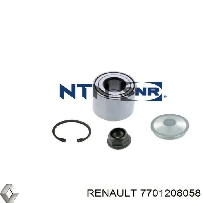 7701208058 Renault (RVI) Rolamento de cubo traseiro
