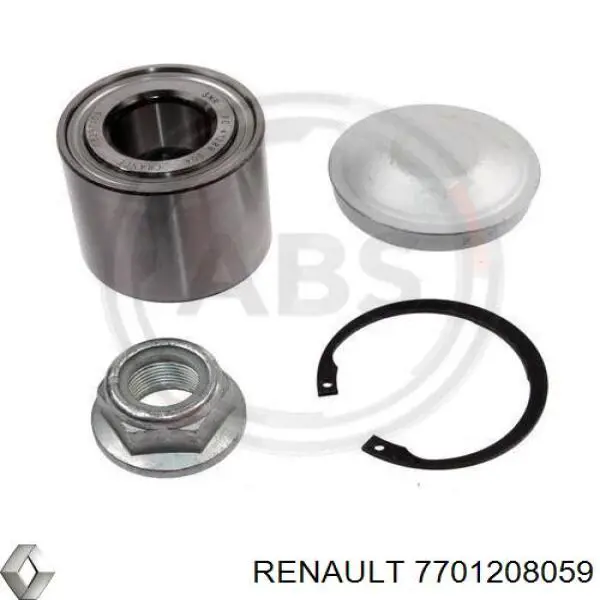 Купить 7701208059 Renault (RVI) Подшипник задней ступицы