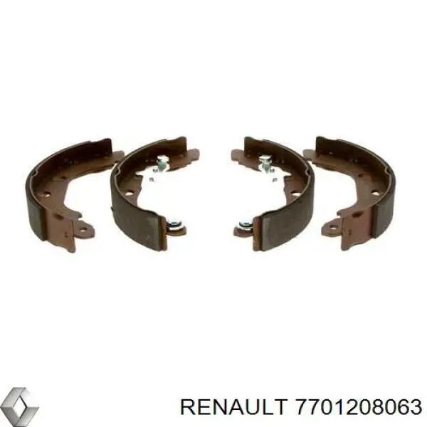 Колодки тормозные задние барабанные Renault (RVI) 7701208063
