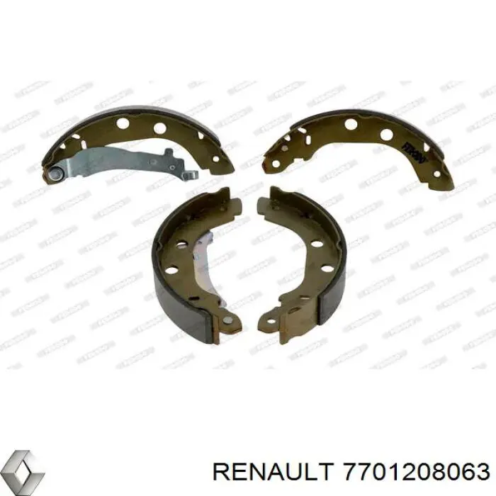 Тормоза рабочие задние ножные и тормозные барабаны Renault (RVI) 7701208063 цена, от 19.15 USD