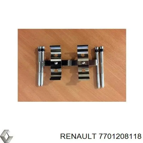 Комплект пружинок крепления дисковых колодок передних Renault (RVI) 7701208118