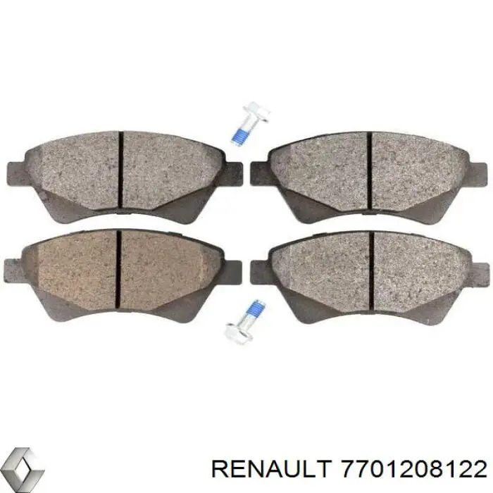 7701208122 Renault (RVI) колодки тормозные передние дисковые