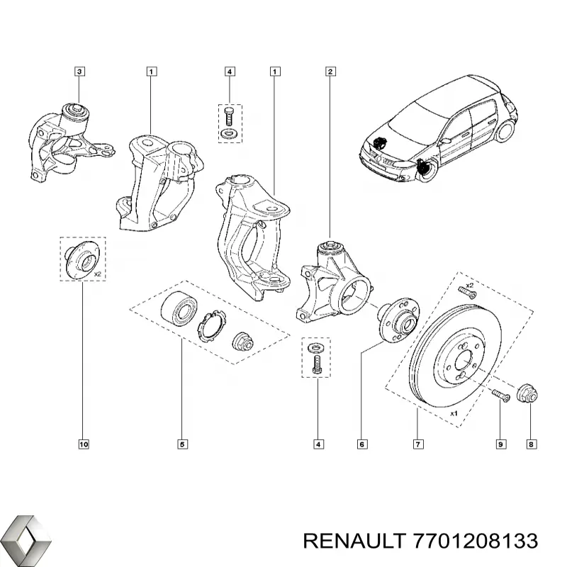 7701208133 Renault (RVI) 