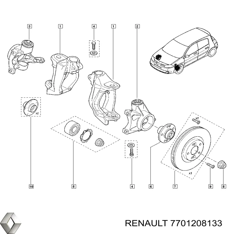  Renault (RVI) 7701208133 цена, от 264.41 USD