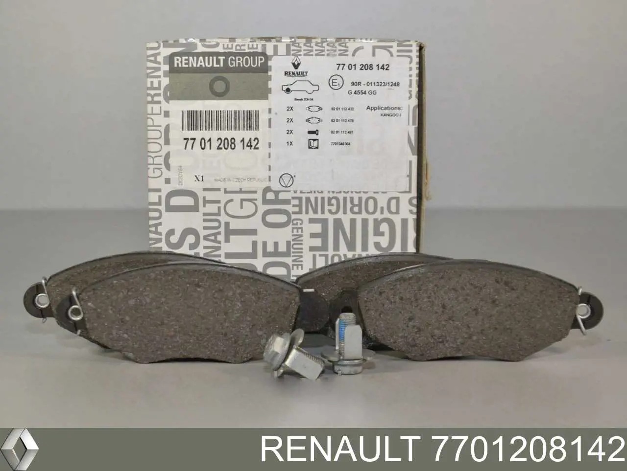 Колодки тормозные передние дисковые Renault (RVI) 7701208142