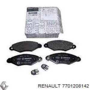 Sapatas do freio dianteiras de disco 7701208142 Renault (RVI)