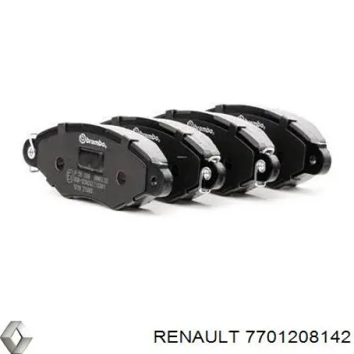 7701208142 Renault (RVI) Sapatas do freio dianteiras de disco