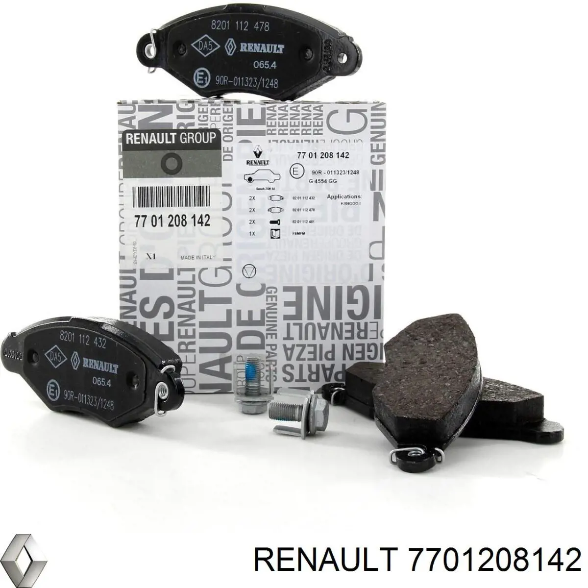 Sapatas do freio dianteiras de disco Renault (RVI) 7701208142 preço, a partir de 54,70 USD