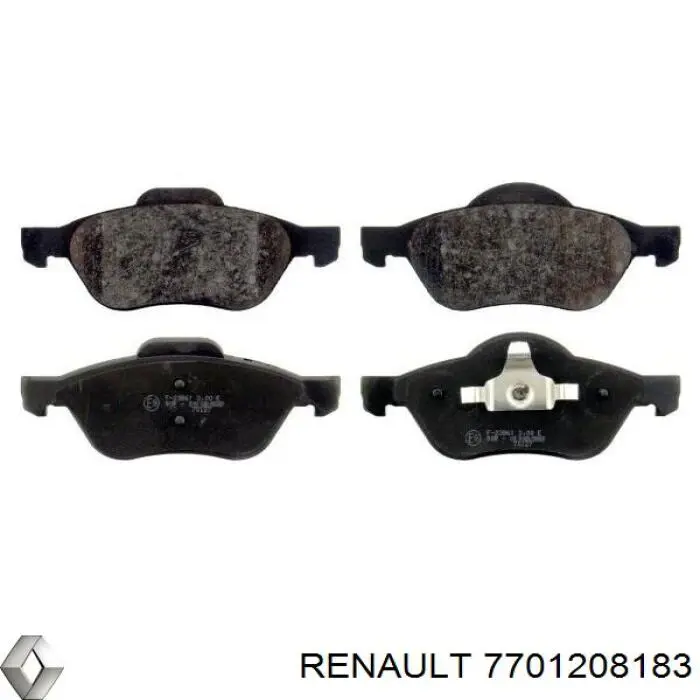 7701208183 Renault (RVI) передние тормозные колодки