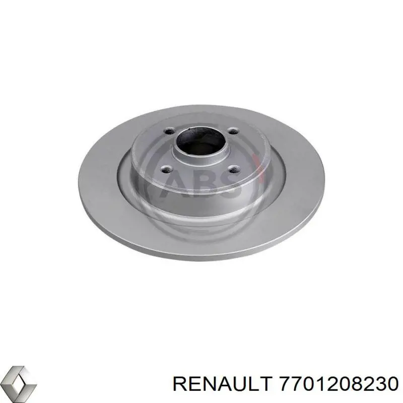 Тормозные диски 7701208230 Renault (RVI)