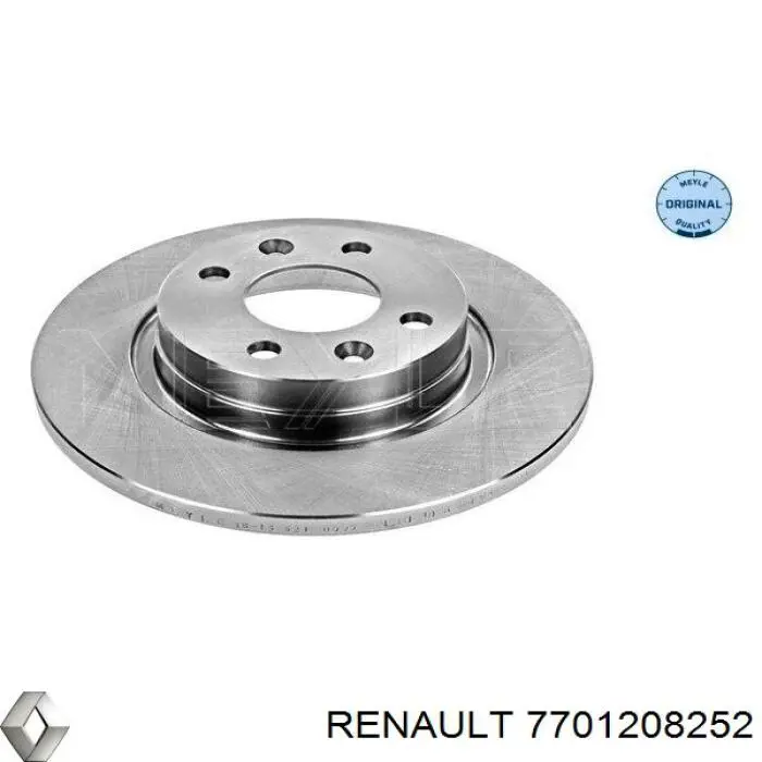 Передние тормозные диски 7701208252 Renault (RVI)