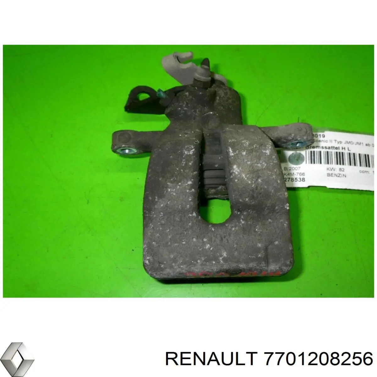 7701208256 Renault (RVI) suporte do freio traseiro esquerdo