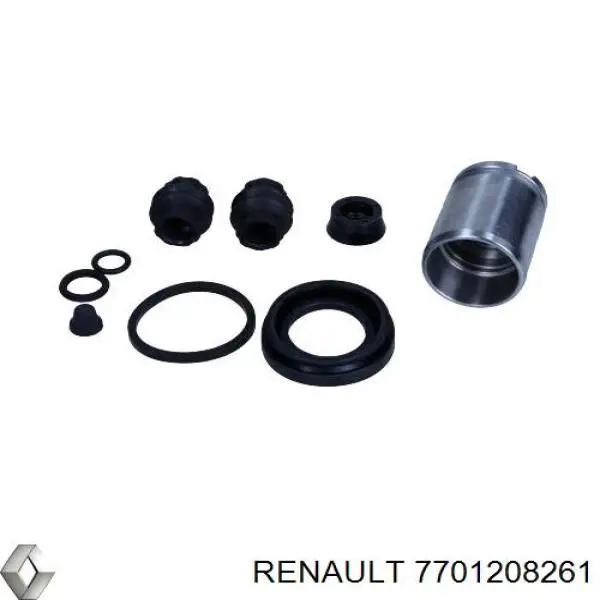 Суппорт тормозной задний левый 7701208261 Renault (RVI)