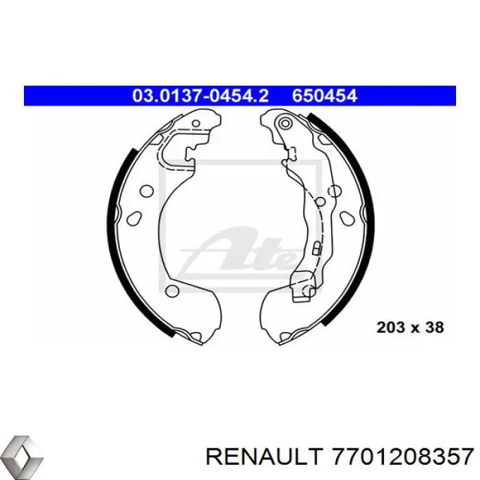 Тормоза рабочие задние ножные и тормозные барабаны Renault (RVI) 7701208357 цена, от 22.55 USD