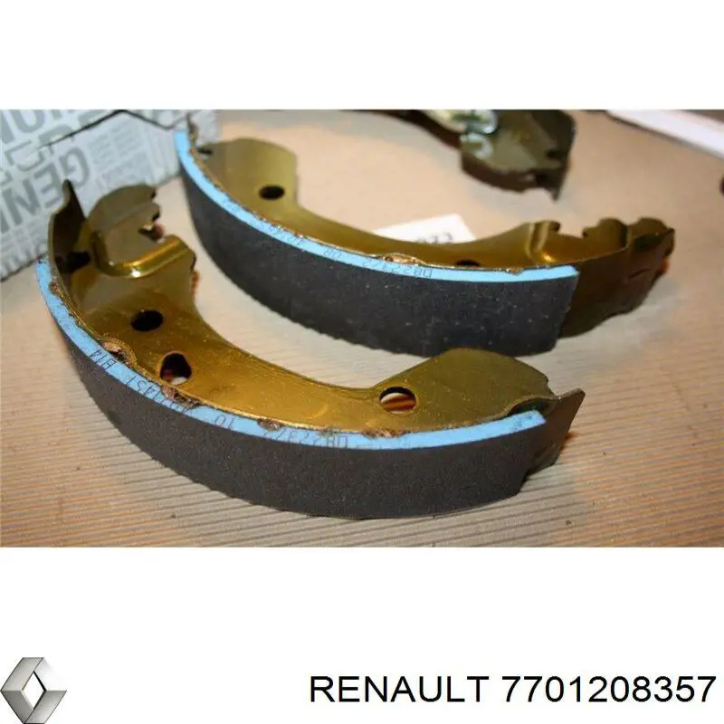 Колодки тормозные задние барабанные Renault (RVI) 7701208357