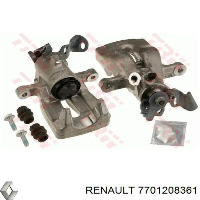 Суппорт тормозной задний левый 7701208361 Renault (RVI)