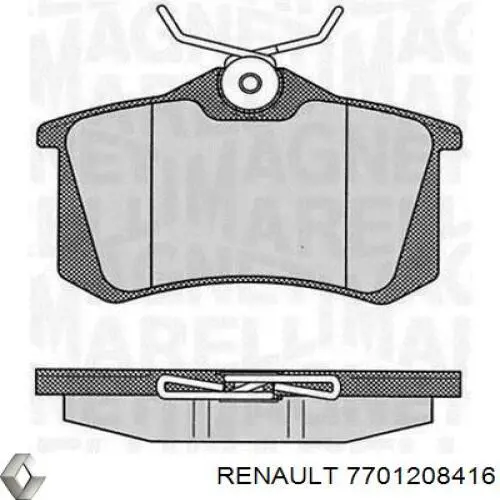 Колодки дисковые  Renault (RVI) 7701208416 цена, от 14.06 USD