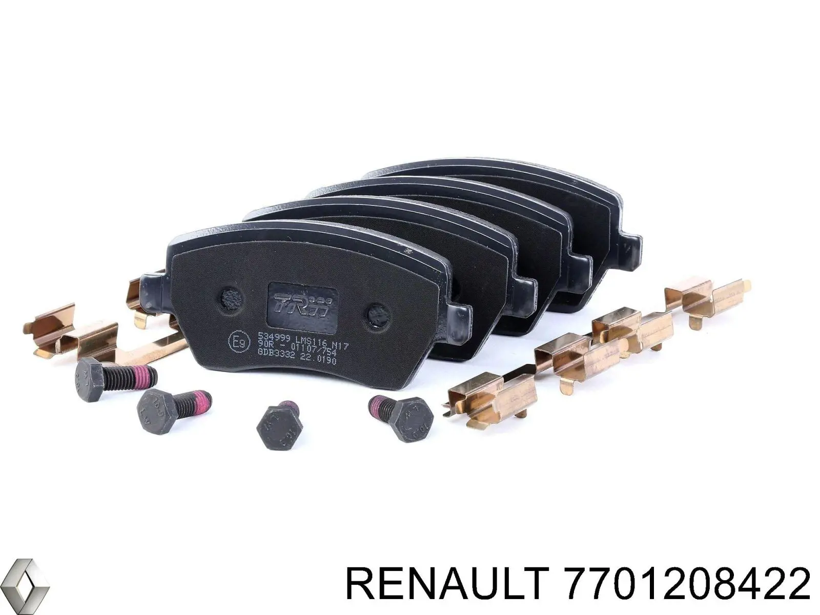 Передние тормозные колодки 7701208422 Renault (RVI)