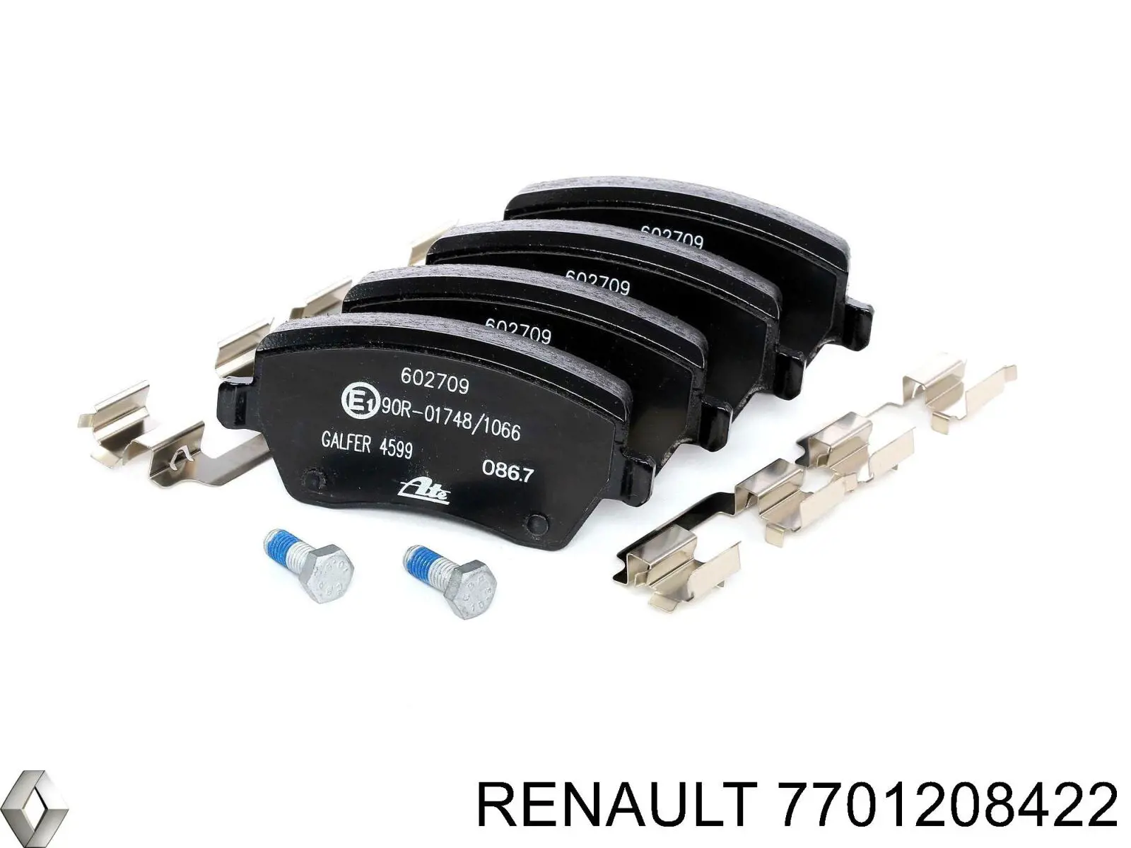 Колодки Renault (RVI) 7701208422 цена, от 23.49 USD