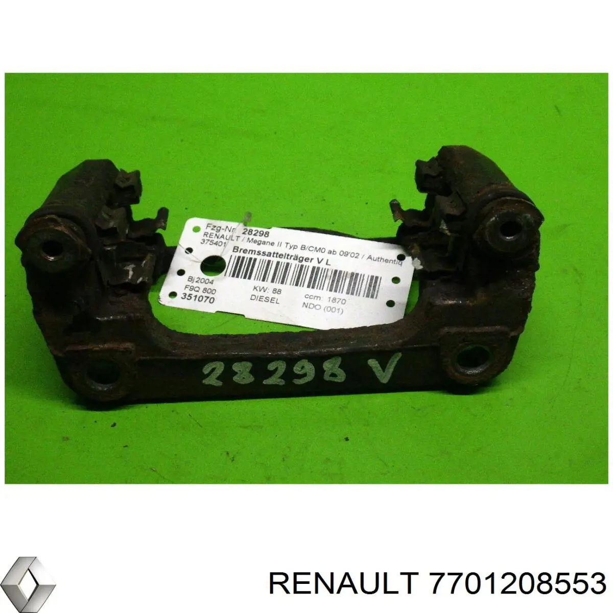 Купить 7701208553 Renault (RVI) Скоба тормозного суппорта переднего