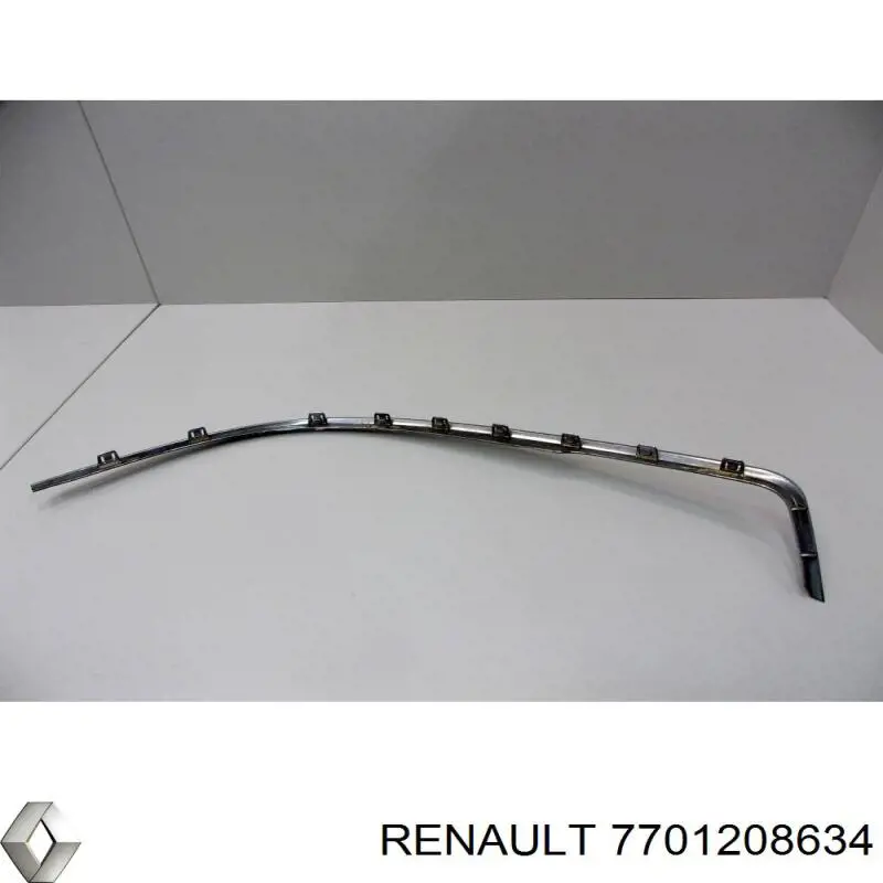 7701208634 Renault (RVI) moldura do pára-choque dianteiro