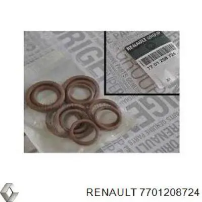 Кольцо уплотнительное трубки кондиционер�� Renault (RVI) 7701208724