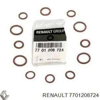 Уплотнительное кольцо трубки кондиционера 7701208724 Renault (RVI)