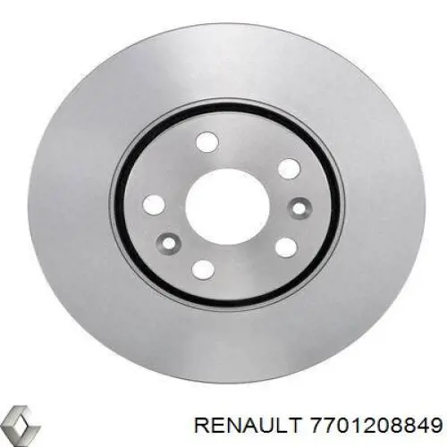 Передние тормозные диски 7701208849 Renault (RVI)