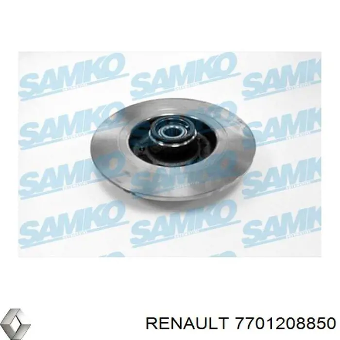 Тормозные диски 7701208850 Renault (RVI)