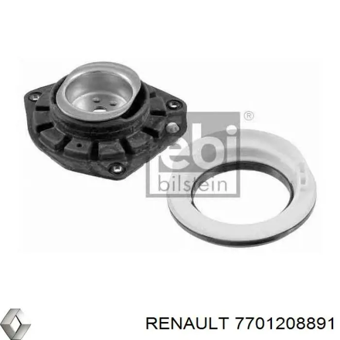 Опора переднего амортизатора 7701208891 Renault (RVI)