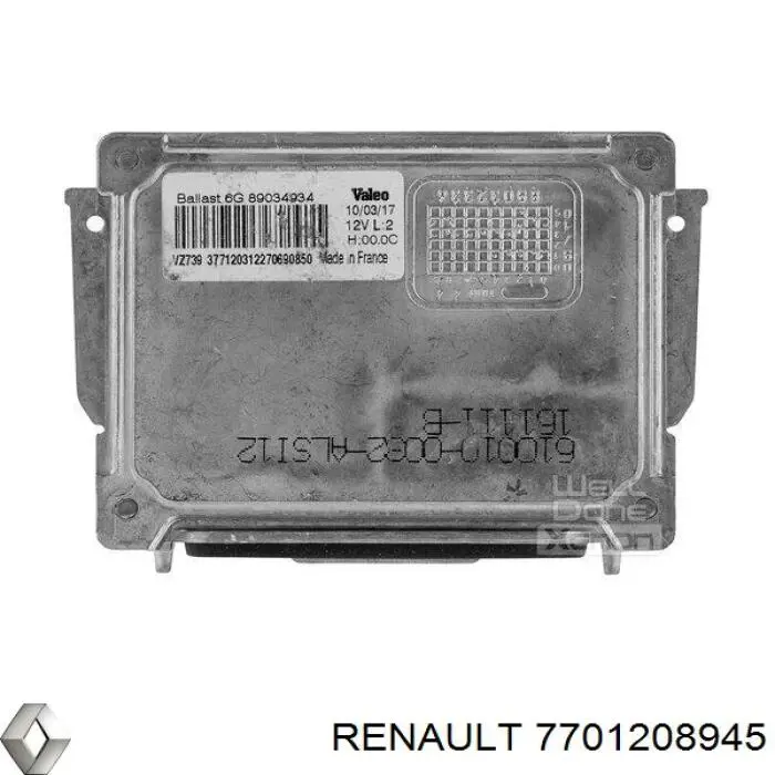 Ксенон, блок управления 7701208945 Renault (RVI)