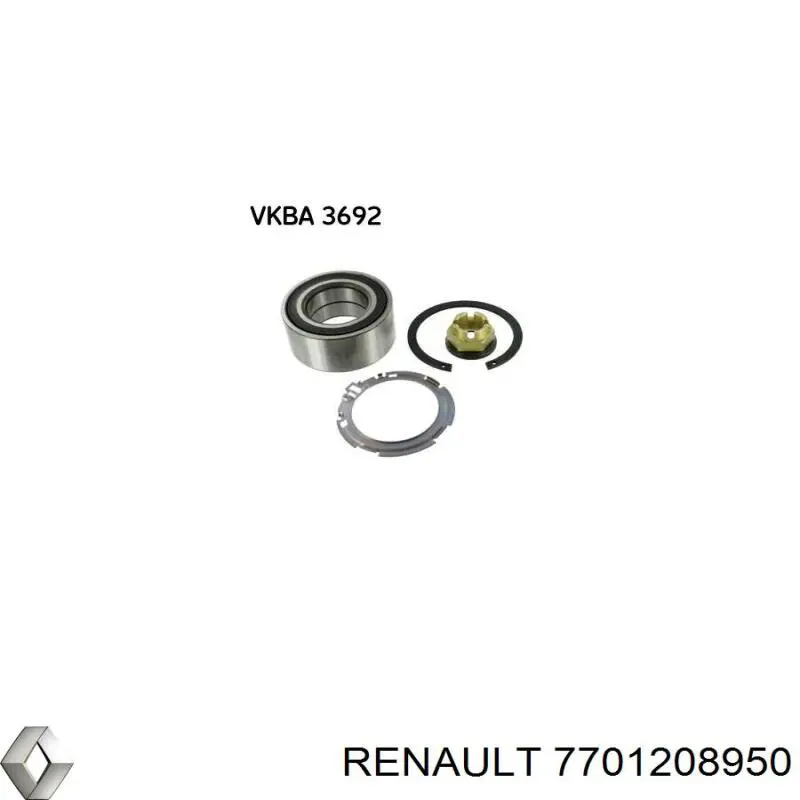 Купить 7701208950 Renault (RVI) Подшипник передней ступицы