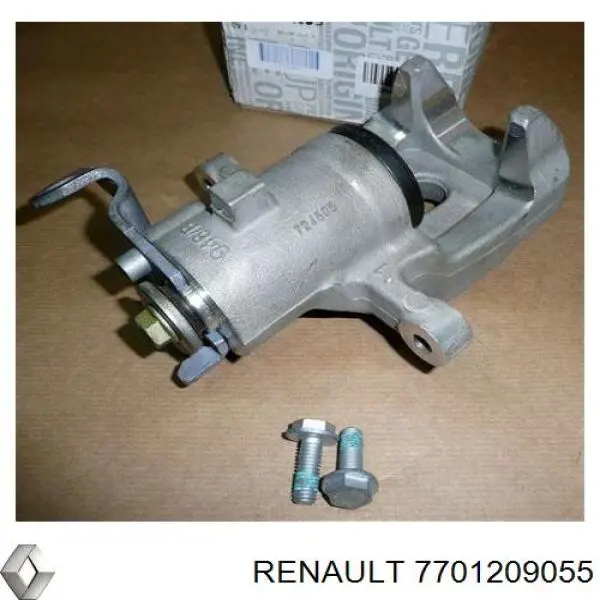 7701209055 Renault (RVI) suporte do freio traseiro esquerdo