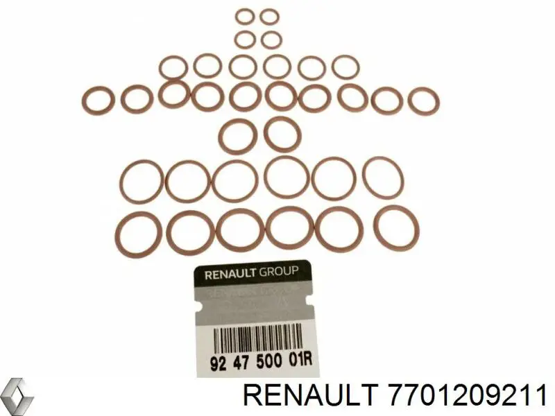 7701209211 Renault (RVI) vedante anular de tubo de aparelho de ar condicionado