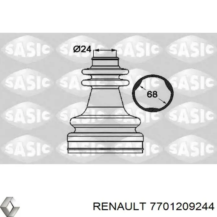 7701209244 Renault (RVI) пыльник шруса передней полуоси наружный