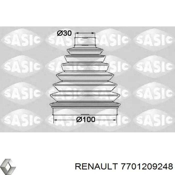 Чехол шруса Renault (RVI) 7701209248 цена, от 17.14 USD