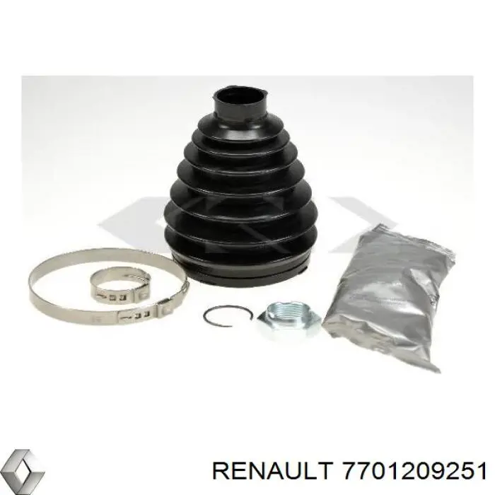 Fuelle, árbol de transmisión delantero exterior 7701209251 Renault (RVI)