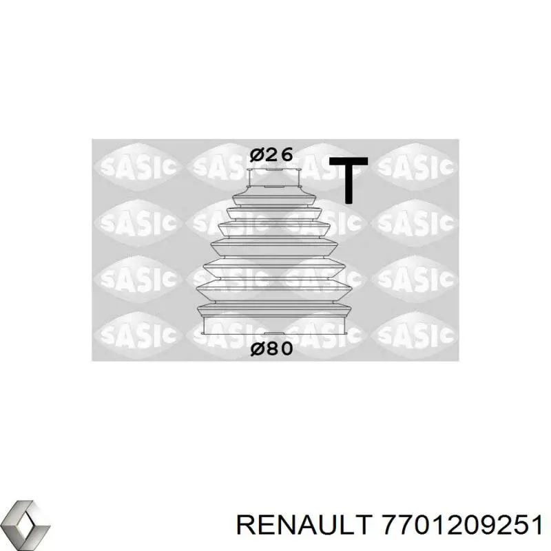7701209251 Renault (RVI) Пыльник шарнира привода