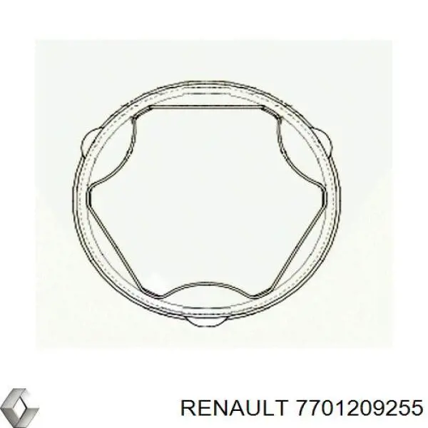 Пыльник ШРУСа передней полуоси внутренний левый 7701209255 Renault (RVI)