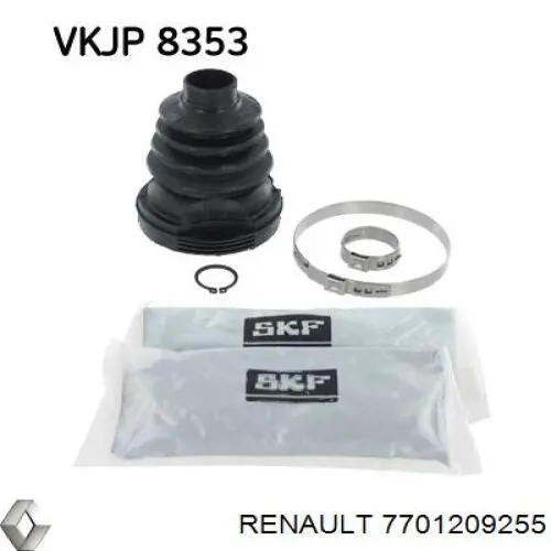 Пыльник шарнира угловых скоростей внутренний передний левый Renault (RVI) 7701209255 цена, от 12.68 USD
