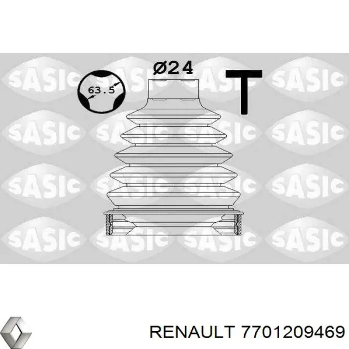 Пыльник ШРУСа передней полуоси внутренний Renault (RVI) 7701209469