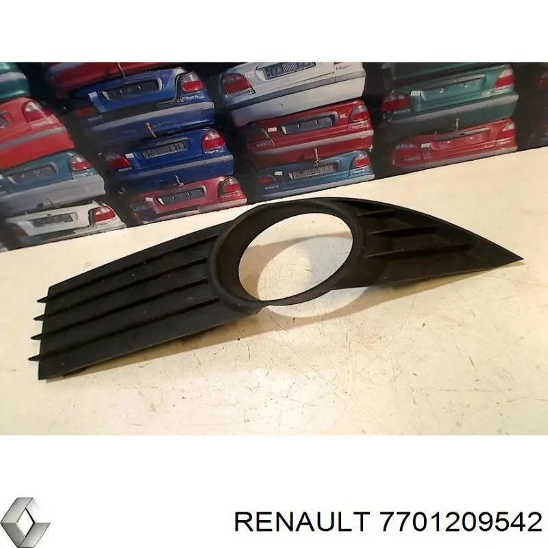 7701209542 Renault (RVI) tampão (grelha das luzes de nevoeiro do pára-choque dianteiro)
