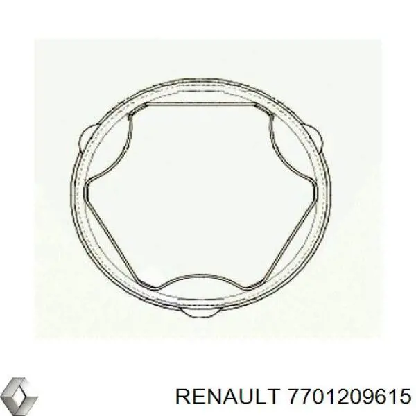 Пыльник ШРУСа внутренний 7701209615 Renault (RVI)