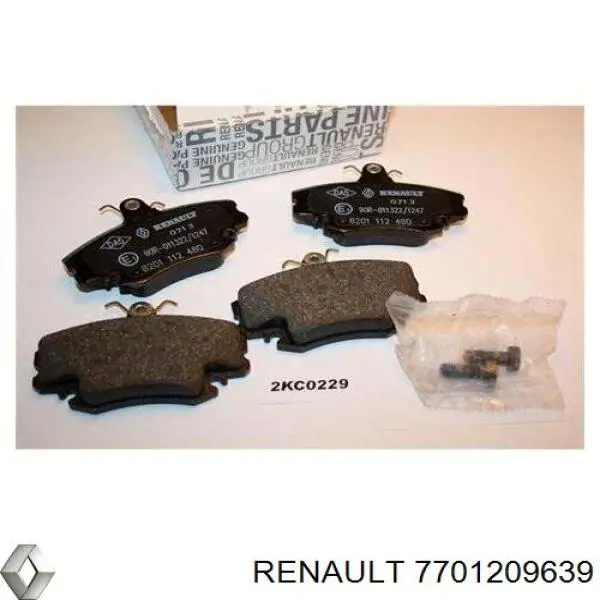 Купить 7701209639 Renault (RVI) Колодки тормозные