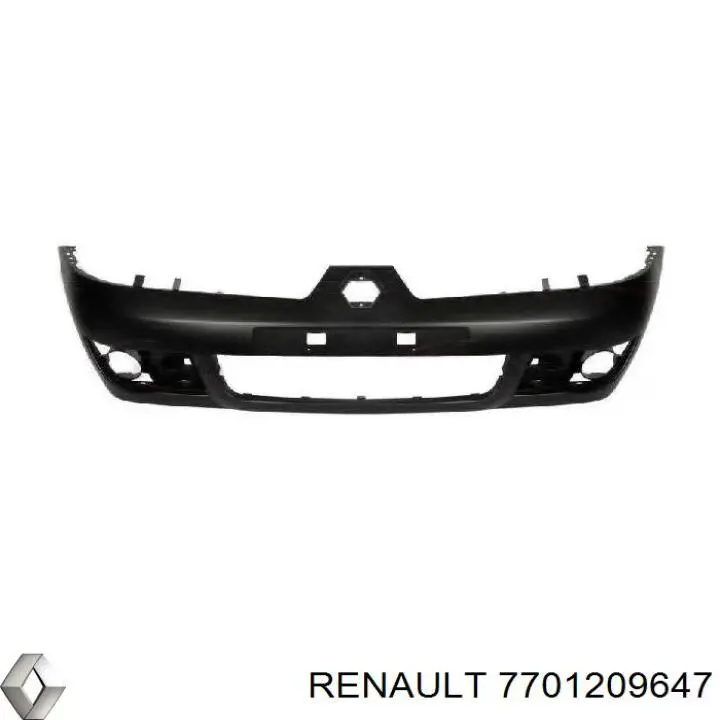 7701209647 Renault (RVI) передний бампер