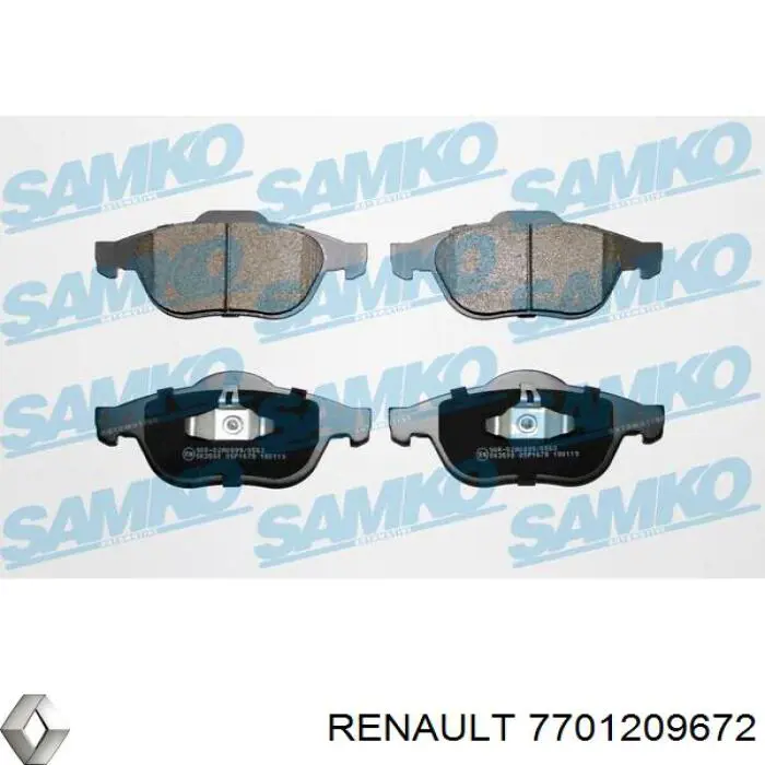 Колодки Renault (RVI) 7701209672 цена, от 26.27 USD